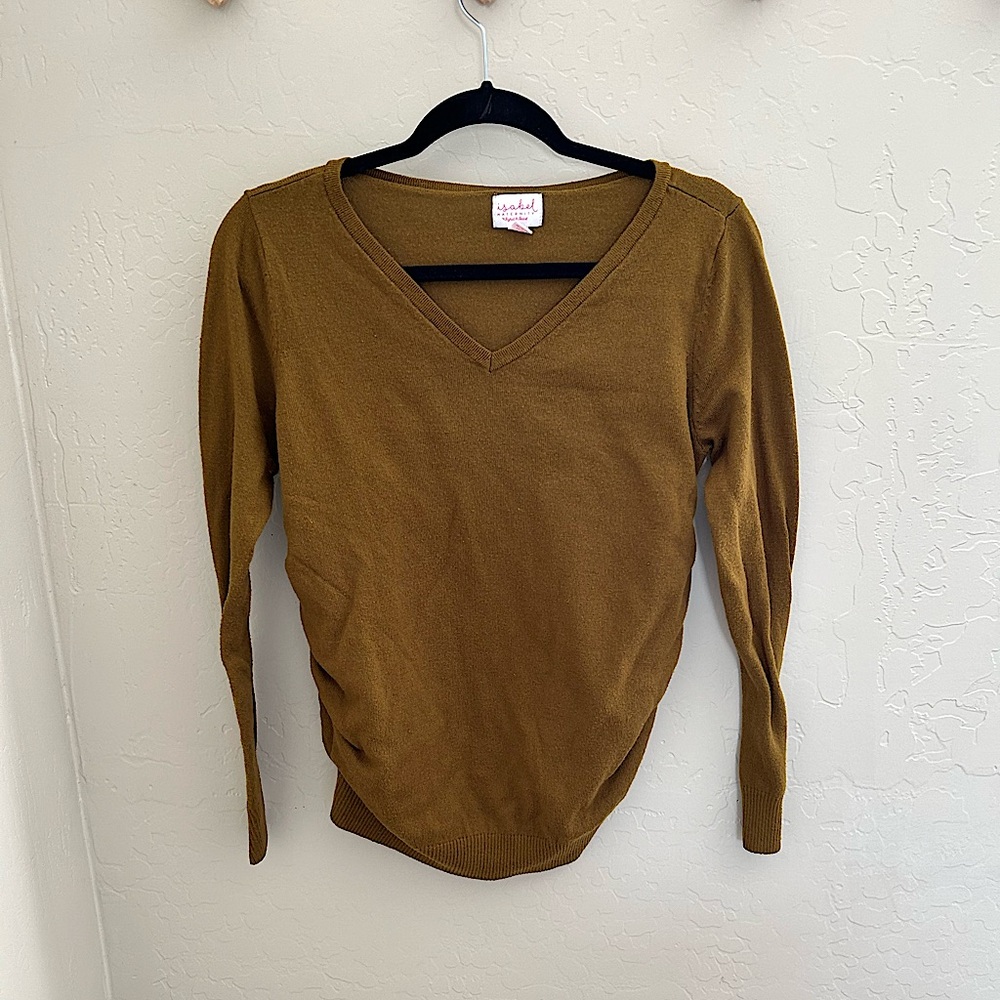 Isabel Maternity Green Sweater